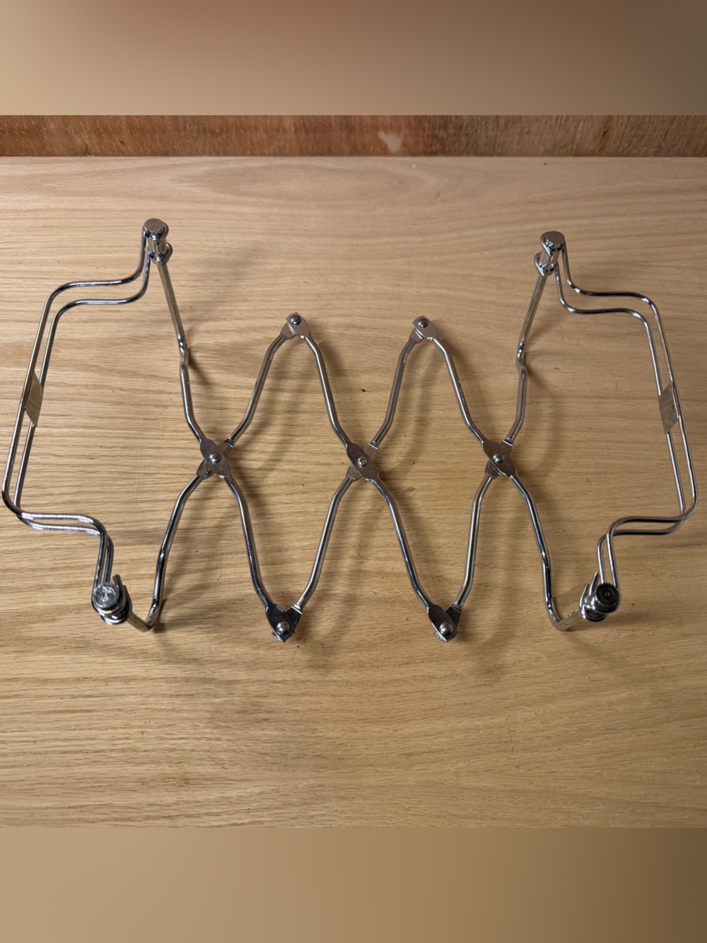 Vintage Expandable Metal Trivet Casserole Dish Holder